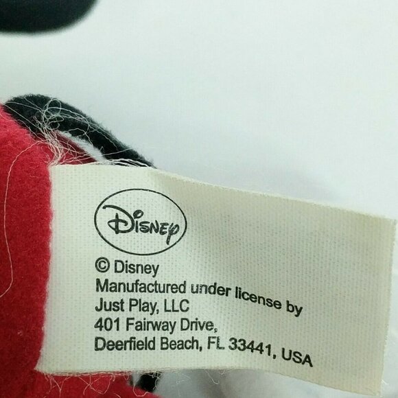 Disney Just Play Mickey Mouse Plush Black Red - Picture 3 of 3